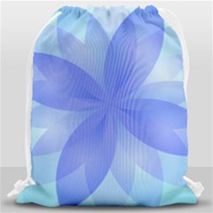 Abstract Lotus Flower 1 Drawstring Bag (large) by MedusArt