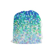 Mosaic Sparkley 1 Drawstring Pouches (large)  by MedusArt