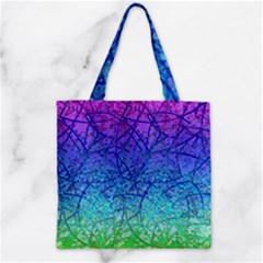 Grunge Art Abstract G57 Zipper Grocery Tote Bags by MedusArt