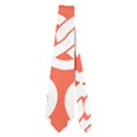 Coral Pretzel Illustrations Pattern Neckties (Two Side)  View2