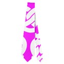 Pink Pretzel Illustrations Pattern Neckties (Two Side)  View2