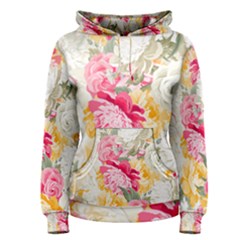 Colorful Floral Collage Women s Pullover Hoodies by Dushan