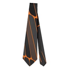 Retro Abstract Orange Black Neckties (two Side)  by ImpressiveMoments