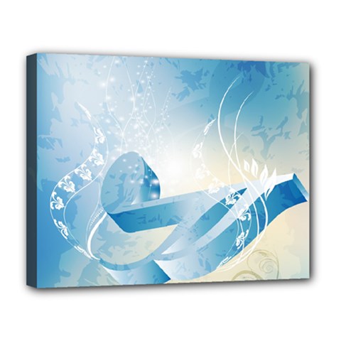 Music Canvas 14  X 11  by FantasyWorld7