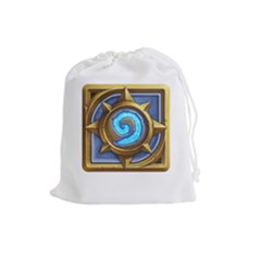 Hearthstone Update New Features Appicon 110715 Drawstring Pouches (large)  by HearthstoneFunny