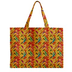 Abstract Hummingbird Pattern Zipper Tiny Tote Bags by LovelyDesigns4U