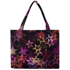 Sparkly Stars Pattern Tiny Tote Bags by LovelyDesigns4U