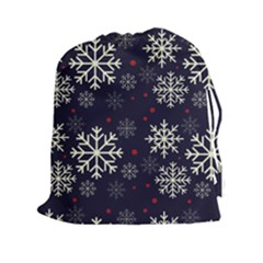 Snowflake Drawstring Pouches (xxl) by Kathrinlegg