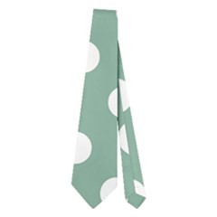 Mint Green Polka Dots Neckties (two Side)  by GardenOfOphir