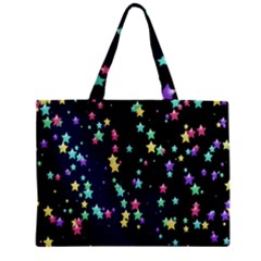 Pretty Stars Pattern Zipper Tiny Tote Bags by LovelyDesigns4U