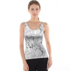 White Marble Tank Top by ArgosPhotography