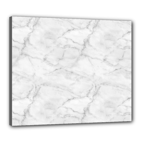 White Marble 2 Canvas 24  X 20  by ArgosPhotography