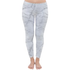 White Marble 2 Winter Leggings  by ArgosPhotography