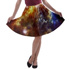 Rosette Cloud A-line Skater Skirt by trendistuff