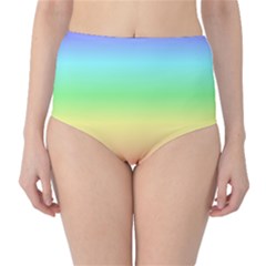 Rainbow Colors High-waist Bikini Bottoms by LovelyDesigns4U