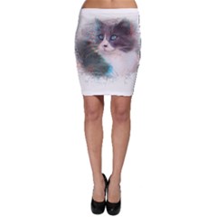 Cat Splash Png Bodycon Skirts by infloence