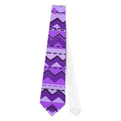 Purple Tribal Pattern Neckties (one Side)  by KirstenStar