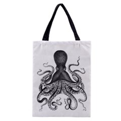 Vintage Octopus Classic Tote Bags by waywardmuse