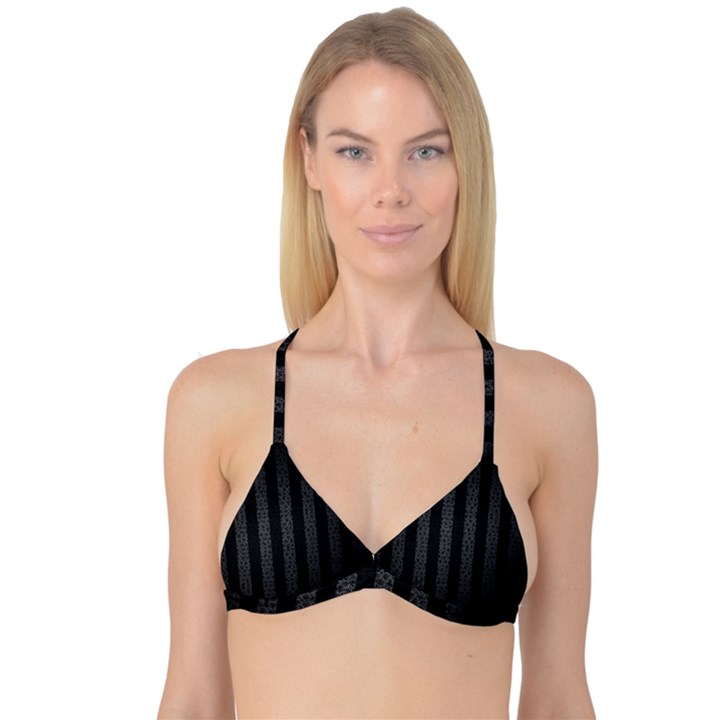 Gothic Lines Reversible Tri Bikini Top