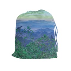 Fantasy Landscape Photo Collage Drawstring Pouches (extra Large) by dflcprints