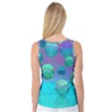 Ocean Dreams, Abstract Aqua Violet Ocean Fantasy Women s Basketball Tank Top View2