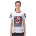 No Smoking  Women s Sport Mesh Tee View1