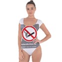 No Smoking  Short Sleeve Leotard (Ladies) View1