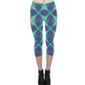 Blue stars pattern                  Capri Leggings View1