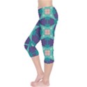 Blue stars pattern                  Capri Leggings View3