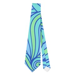 Abstract Blue Wave Pattern Neckties (two Side)  by TastefulDesigns