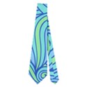 Abstract Blue Wave Pattern Neckties (Two Side)  View2