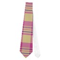 Pink Plaid Pattern Neckties (One Side)  View1