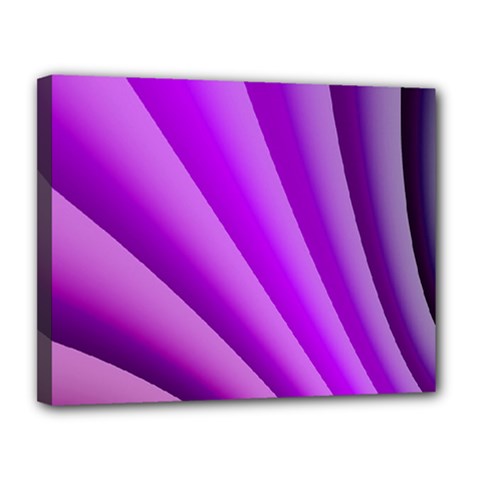 Gentle Folds Of Purple Canvas 14  X 11  by FunWithFibro