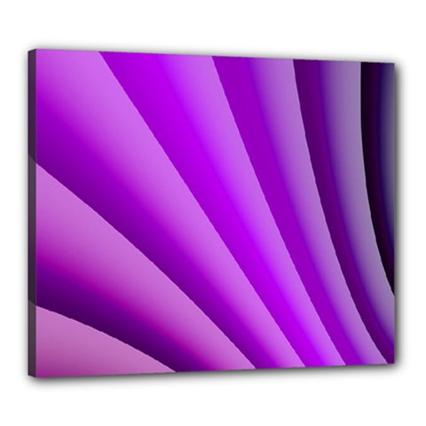 Gentle Folds Of Purple Canvas 24  X 20  by FunWithFibro