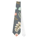 Vintage Flowers And Birds Pattern Neckties (One Side)  View1