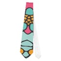 Mariager - Bold blue,purple and yellow flower design Necktie (One Side) View1