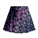  Dusk Blue and Purple Fractal Mini Flare Skirt View1