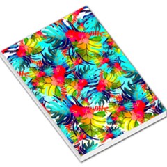 Watercolor Tropical Leaves Pattern Large Memo Pads by TastefulDesigns