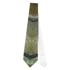 Pink Turquoise Stone Abstract Neckties (one Side)  by BrightVibesDesign