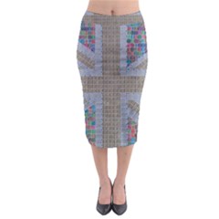 Multicoloured Union Jack Midi Pencil Skirt by cocksoupart