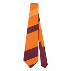 Brown Orange Shapes                                                    Necktie by LalyLauraFLM