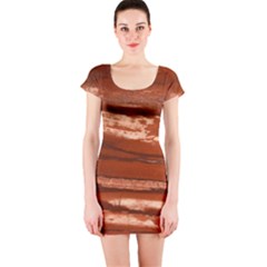 Red Earth Natural Short Sleeve Bodycon Dress by UniqueCre8ion