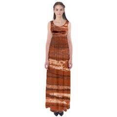 Red Earth Natural Empire Waist Maxi Dress by UniqueCre8ion