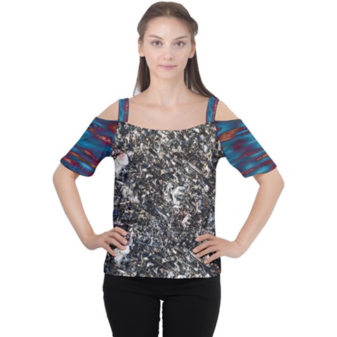 Sparkly Rox Flame Women s Cutout Shoulder Tee by UniqueCre8ion