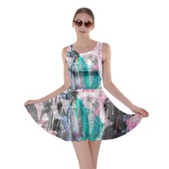 Graffiti Grunge Love Skater Dress by ArtistRoseanneJones