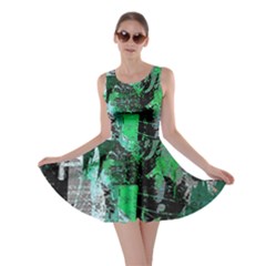 Green Urban Graffiti Skater Dress by ArtistRoseanneJones