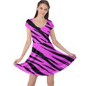 Pink Tiger Cap Sleeve Dresses View1