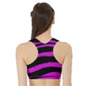 Pink Zebra Sports Bra with Border View2