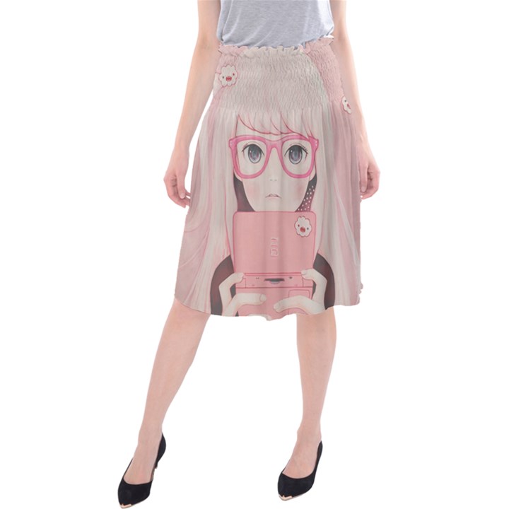 Gamegirl Girl Midi Beach Skirt