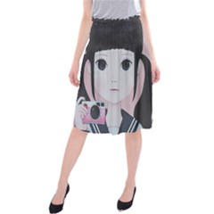 Smile Camare Midi Beach Skirt by kaoruhasegawa